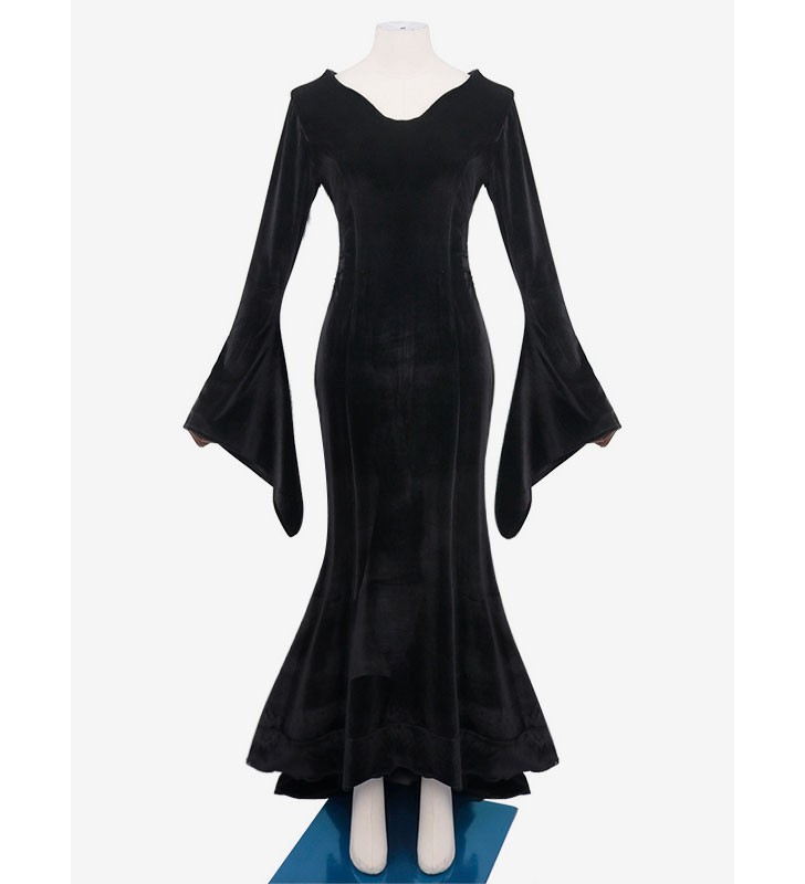Il cosplay del film della famiglia Addams Costumi cosplay di Morticia Addams