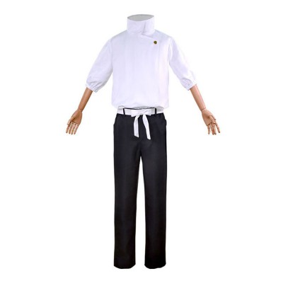 Jujutsu Kaisen Otsukotsu Yuta Camicetta bianca Pantaloni neri Unisex Anime Costuem Set completo Costumi Cosplay