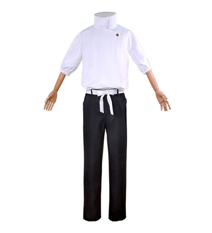 Jujutsu Kaisen Otsukotsu Yuta Camicetta bianca Pantaloni neri Unisex Anime Costuem Set completo Costumi Cosplay