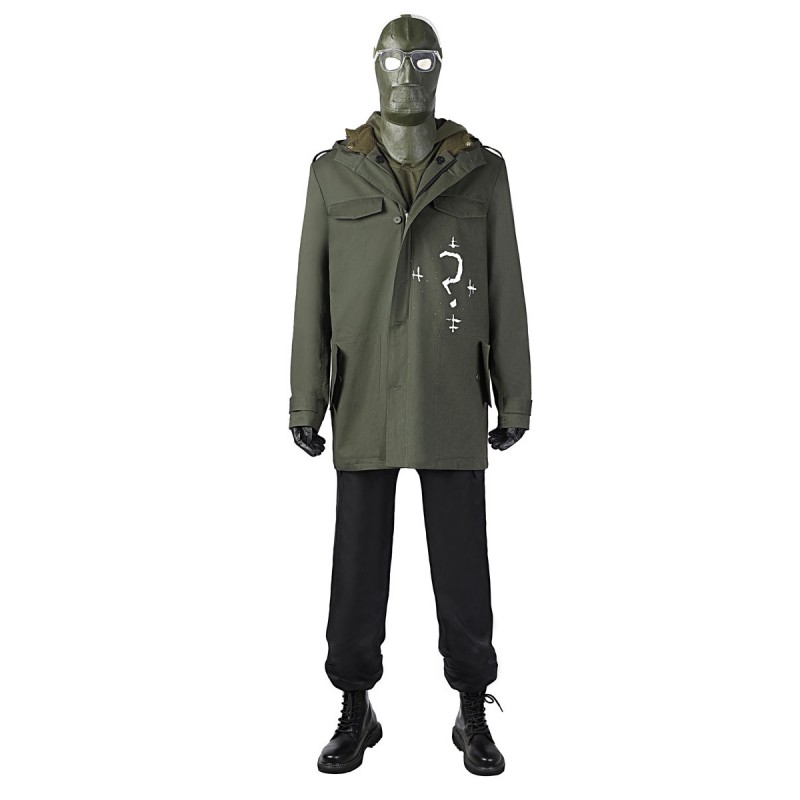 Film DC Comics Batman 2023 Enigmista Edward Nygma soprabito Cotton Cotton Set cinematografico da uomo