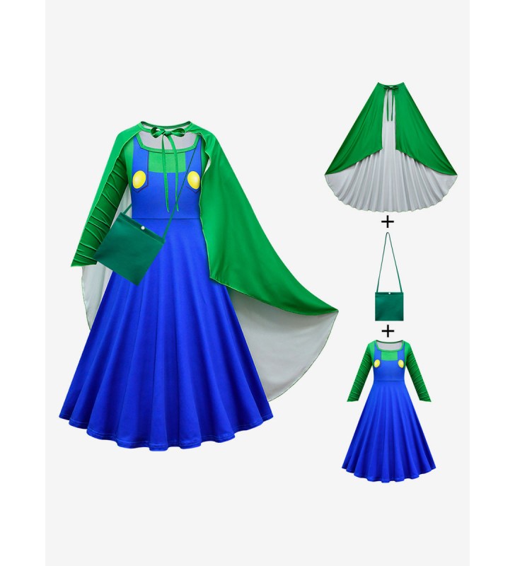Ispirato ai costumi cosplay per bambini di Super Mario Bros Cosplay Carnevale