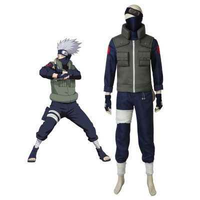 Costume Carnevale Set completo di cosplay di Naruto Hatake Kakashi Cosplay Carnevale Halloween