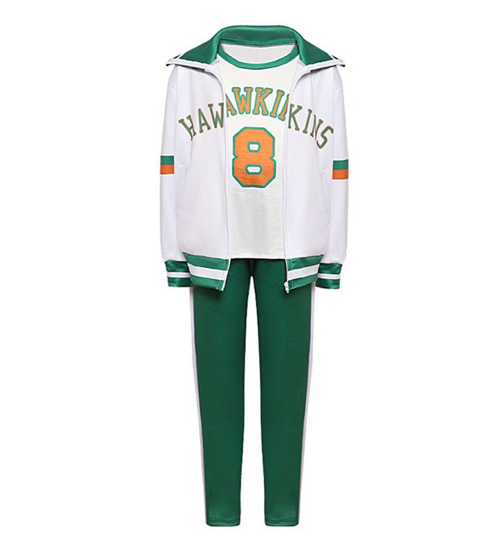 TV Dramma Stranger Things Stagione 4 Lucas Sinclair Uniforme scolastica Tuta da basket Set Carnevale Halloween
