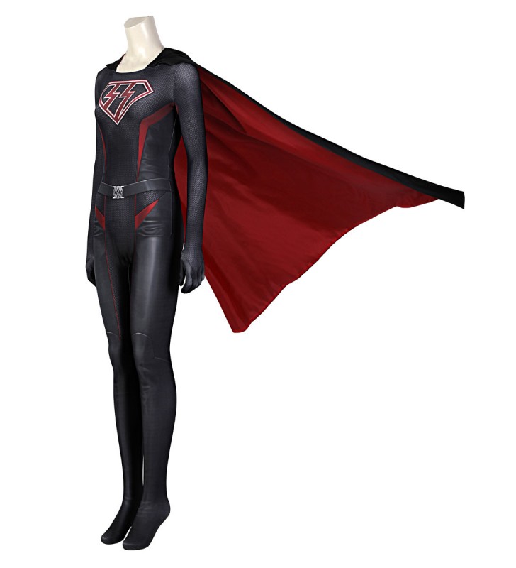 Super Donna Cosplay Tuta Overgirl Supereroe Costume Ink Blue Lycra Spandex Full Body Collant Catsuits Zentai Carnevale Halloween