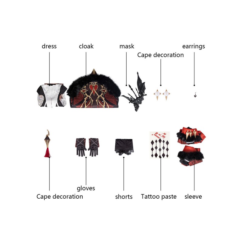 Genshin Impact La Signora Set completo Mihoyo Gioco Costumi Cosplay ...