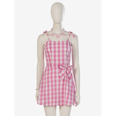 Cosplay del film di Barbie Vestito cosplay rosa di Barbie Carnevale Halloween