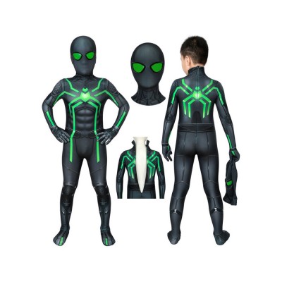 SpiderMan Stealth Suit Lycra Spandex Catsuit PS4Game Tuta Spiderman Marvel Cosplay Costumi Cosplay Halloween