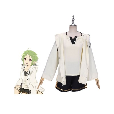 Mushoku Tensei Sylphiette Greyrat Albicocca Soprabito Camicetta Pantaloncini Set 3 pezzi Costumi Cosplay Halloween