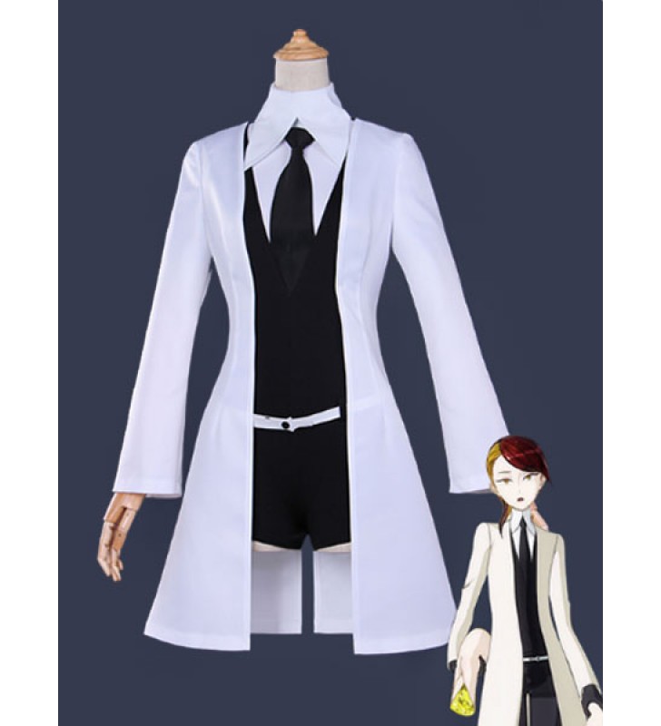 Costume Carnevale GOSHENITE donna cappotto in panno uniforme Anime Giapponese Bianco Costumi Cosplay Carnevale Halloween