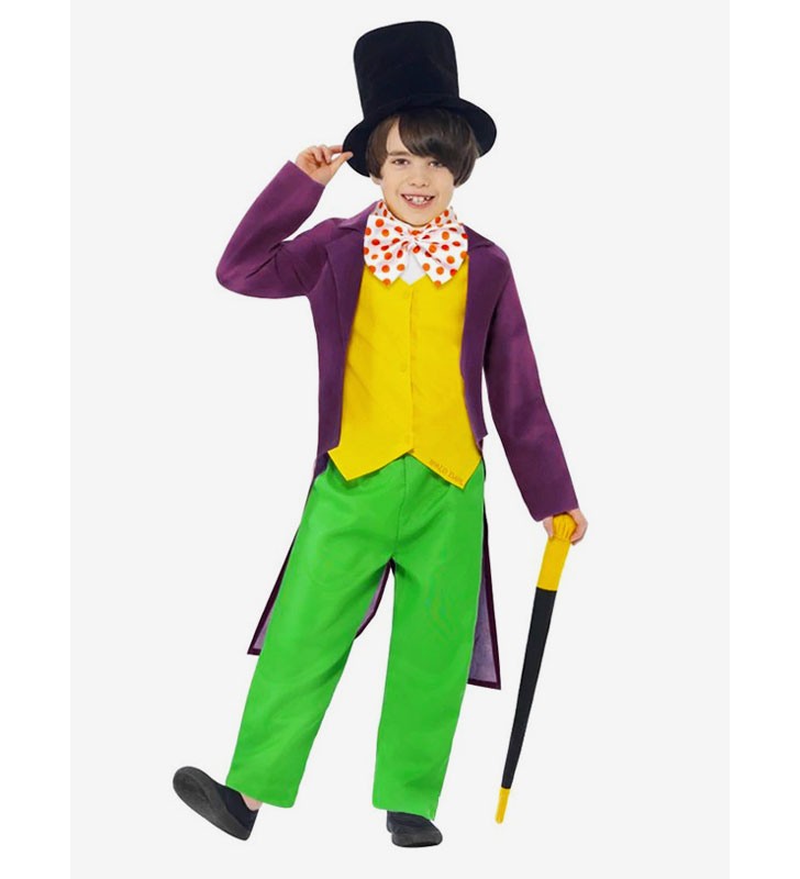 Charlie e la Fabbrica di Cioccolato Cosplay Willy Wonka Kid Costumi Cosplay Halloween