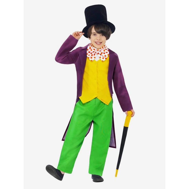 Charlie e la Fabbrica di Cioccolato Cosplay Willy Wonka Kid Costumi Cosplay Halloween