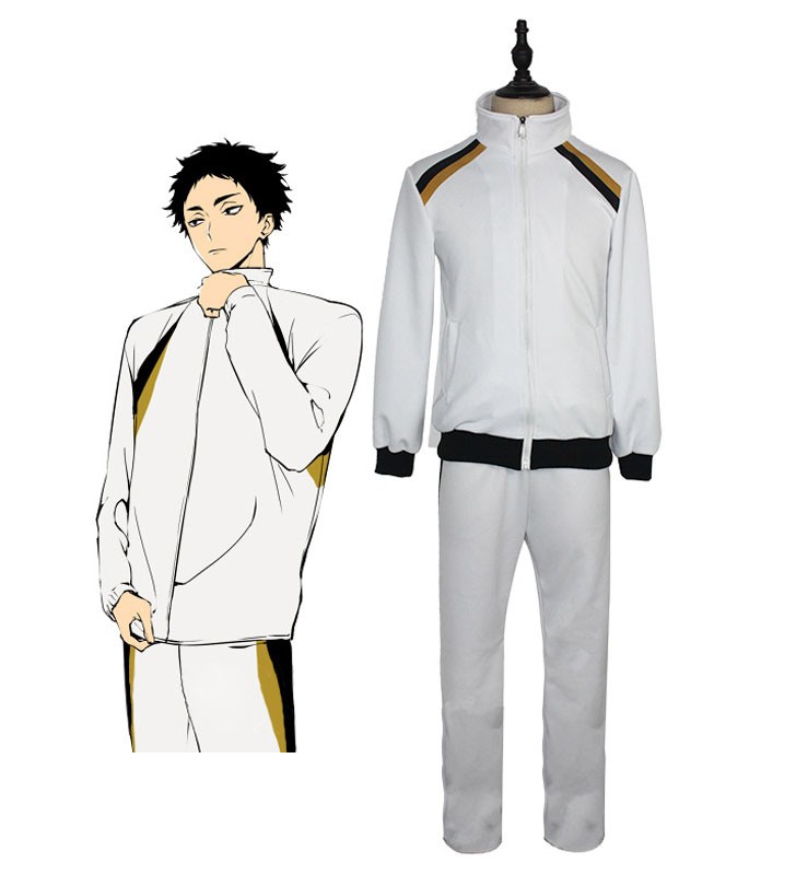 Haikyu !! Kakugawa High Gakuen Koukou Akaashi Keiji School Uniform Costumi Cosplay Carnevale Halloween