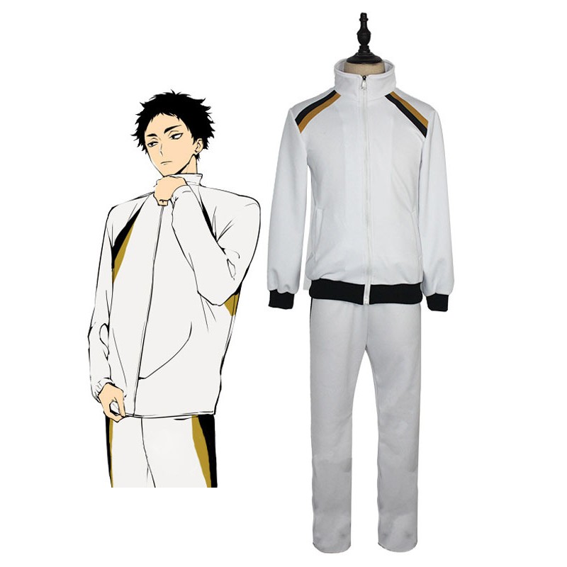 Haikyu !! Kakugawa High Gakuen Koukou Akaashi Keiji School Uniform Costumi Cosplay Carnevale Halloween