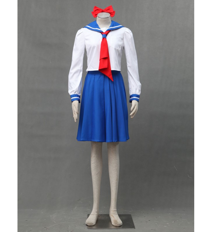 Costume Carnevale Sailor Moon Sailor Venus set Anime Giapponese donna accessori per la testatopcravattagonna Costumi Cosplay Halloween