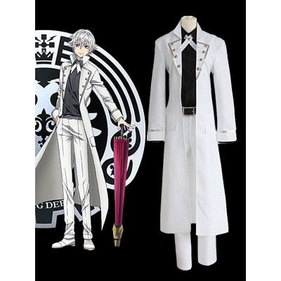 Costume Carnevale K uomo cappotto set Anime Giapponese bianco in panno uniforme Costumi Cosplay Carnevale Halloween