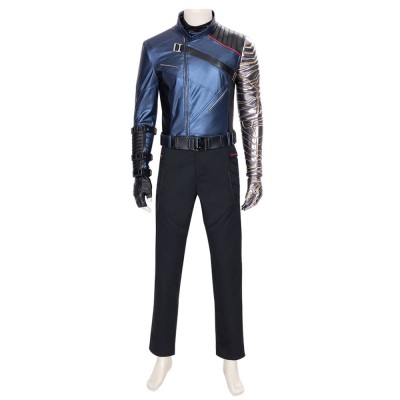 Marvel Captain America The Winter Soldier Costume nero Set completo Costumi Cosplay