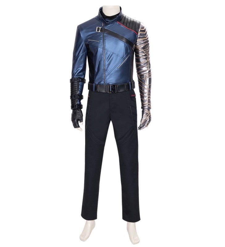 Marvel Captain America The Winter Soldier Costume nero Set completo Costumi Cosplay
