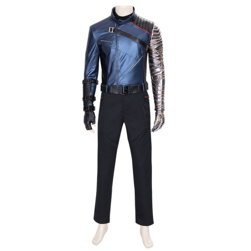 Marvel Captain America The Winter Soldier Costume nero Set completo Costumi Cosplay