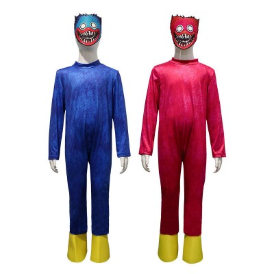 Gioco Poppy Playtime Tuta intera per bambini con guanti maschera Halloween