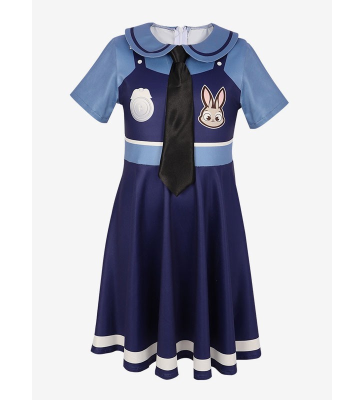 Zootopia Cartoon Cosplay Judy Hopps Kid Costumi Cosplay Carnevale Halloween