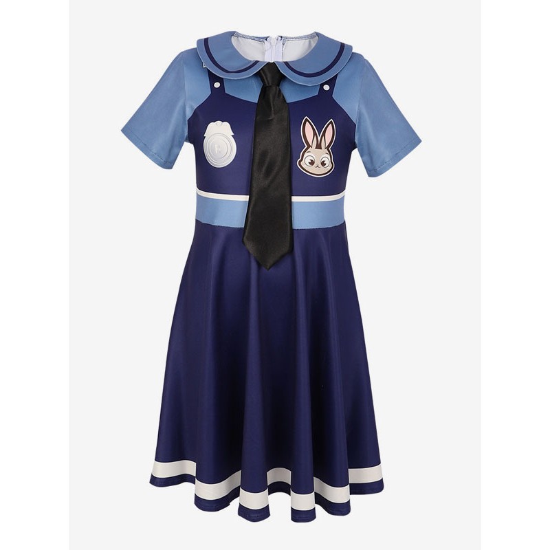 Zootopia Cartoon Cosplay Judy Hopps Kid Costumi Cosplay Carnevale Halloween