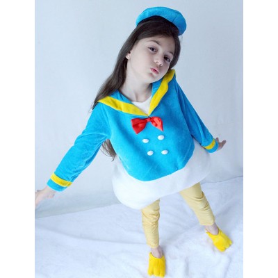 Costumi cosplay di Disney Cartoon Paperino per bambini Carnevale