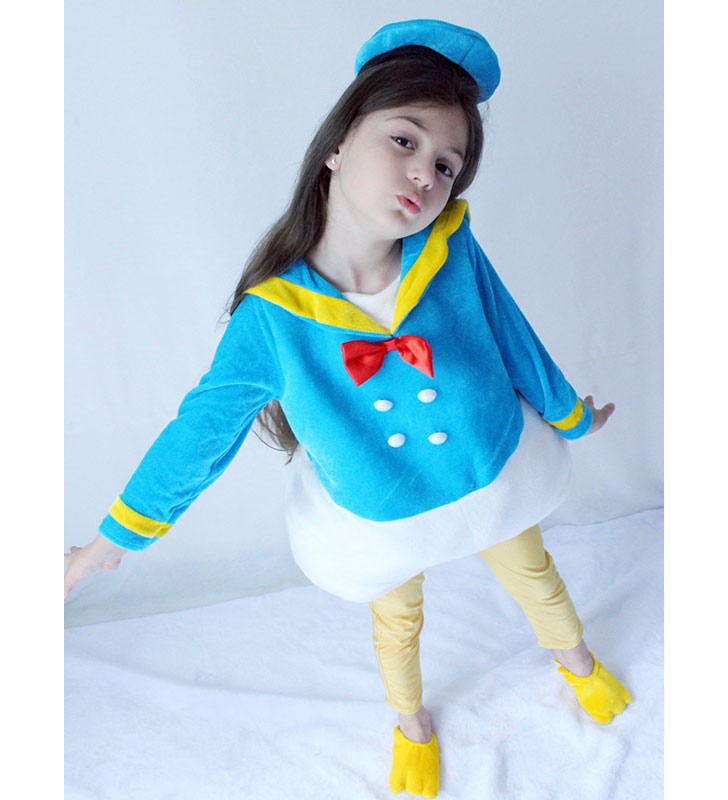 Costumi cosplay di Disney Cartoon Paperino per bambini Carnevale