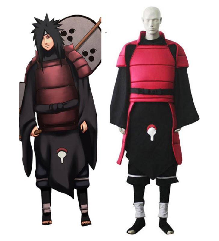 Costume Carnevale Naruto Madara Uchiha con pantaloni e canotta Costumi Cosplay Halloween