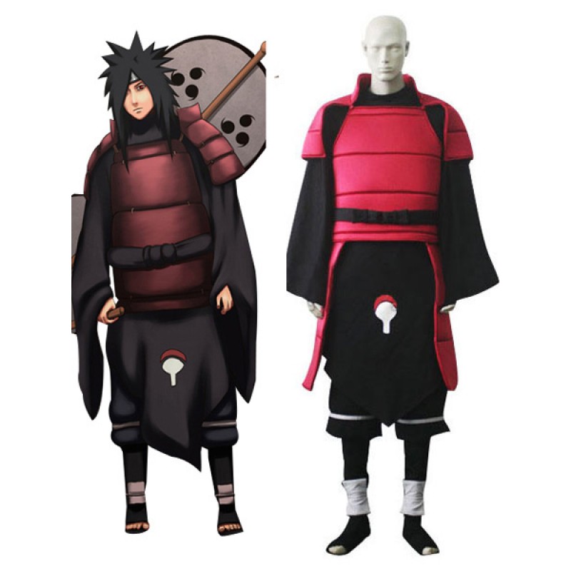 Costume Carnevale Naruto Madara Uchiha con pantaloni e canotta Costumi Cosplay Halloween