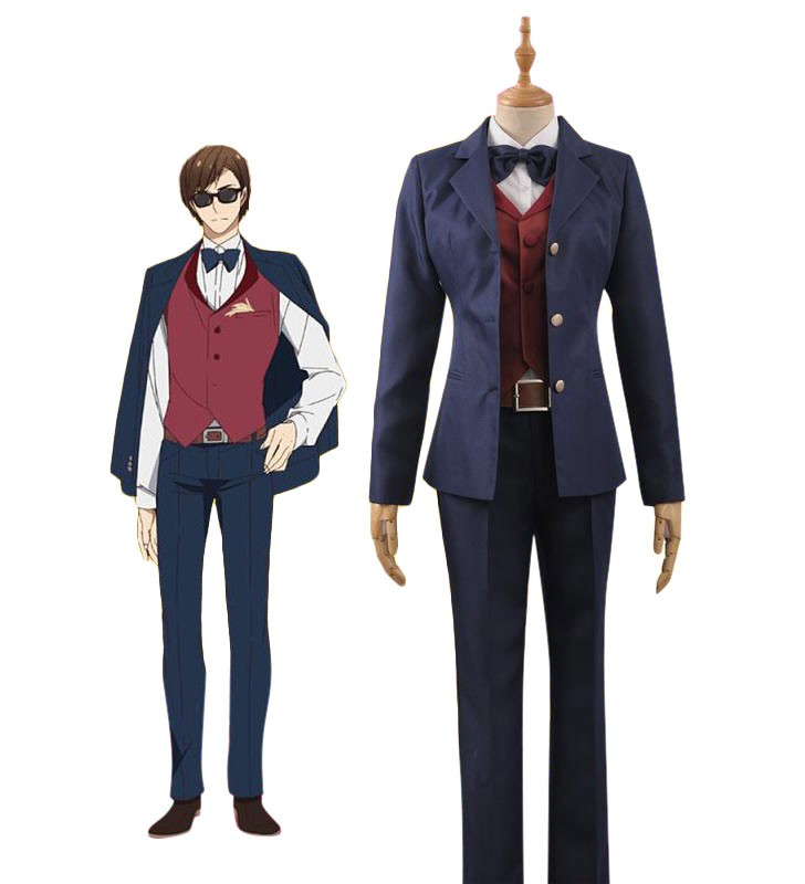 Set completo di costumi cosplay di Zombie Land Saga Revenge Kotaro Tatsumi produttore