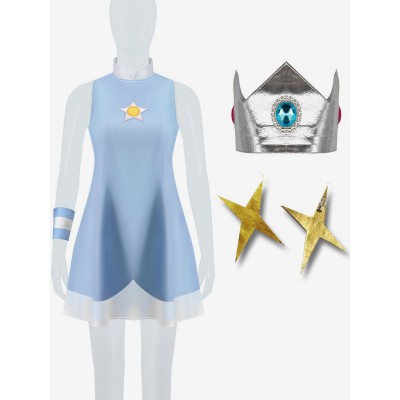 Super Mario Bros Cosplay Princess Daisy Princess Peach Princess Rosetta Cosplay Dress Carnevale