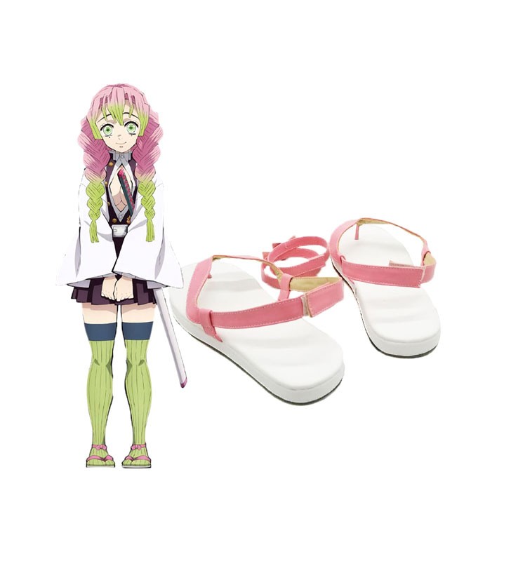 Demon Slayer: Kimetsu No Yaiba Cosplay Kanroji Mitsuri Pink Cosplay Shoes Halloween