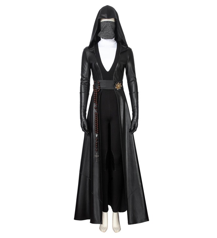 Watchmen Cosplay in pelle PU nera in pelle PU Set DC Comics Costumi Cosplay Halloween