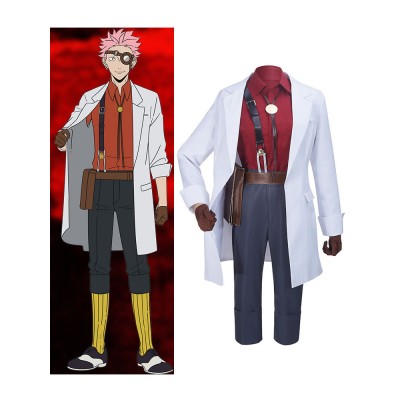 Mars Red Takeuchi in poliestere bianco Anime Cosplay Set completo Costumi Cosplay Halloween