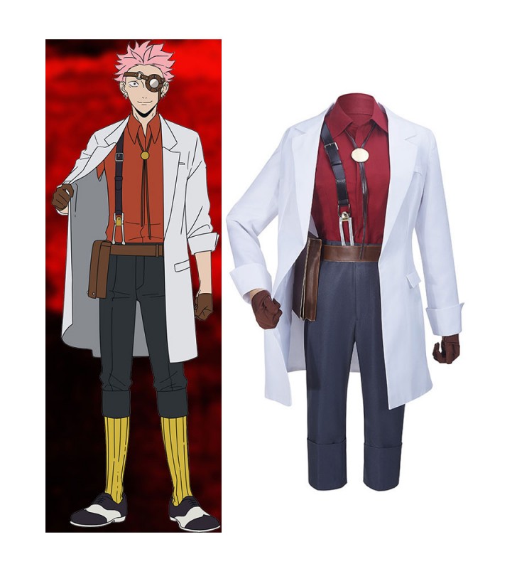 Mars Red Takeuchi in poliestere bianco Anime Cosplay Set completo Costumi Cosplay Halloween