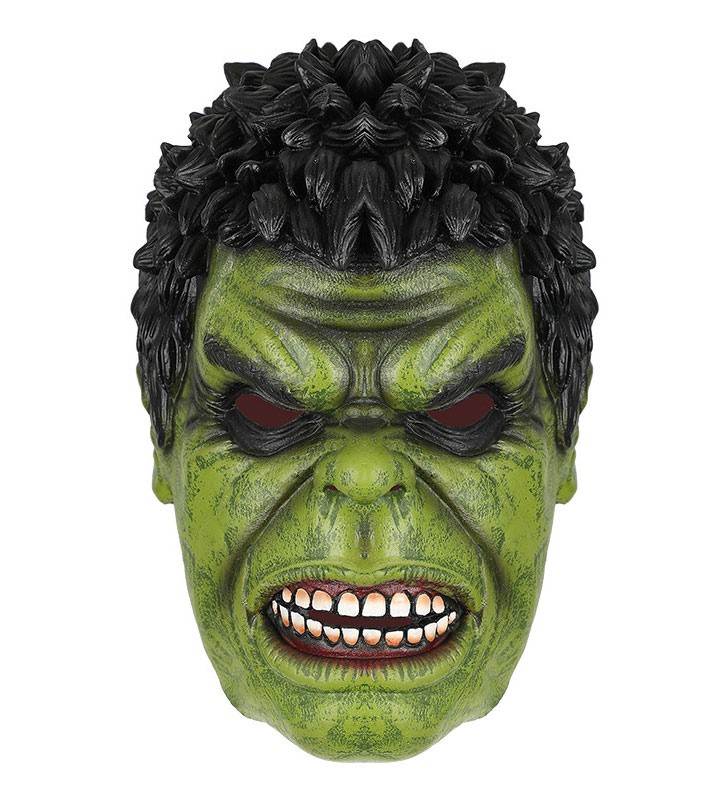 Marvel Comics Cosplay Green American Comics Maschera in poliestere Maschera in misto cotone/poliestere Marvel Comics Halloween