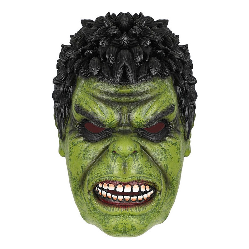 Marvel Comics Cosplay Green American Comics Maschera in poliestere Maschera in misto cotone/poliestere Marvel Comics Halloween
