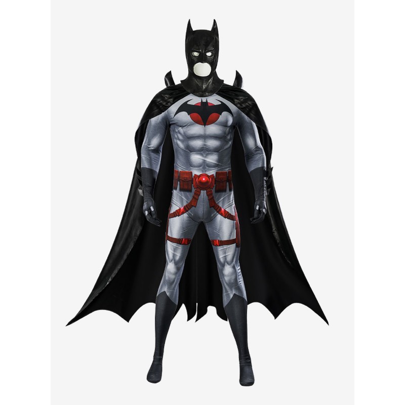 DC Comics Cosplay Flashpoint Comic Version Batman Thomas Wayne Costumi Cosplay Carnevale Halloween