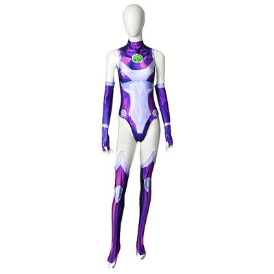 di DC Comics cosplay Teen Titans Starfire Catsuit Costumi Cosplay Carnevale Halloween