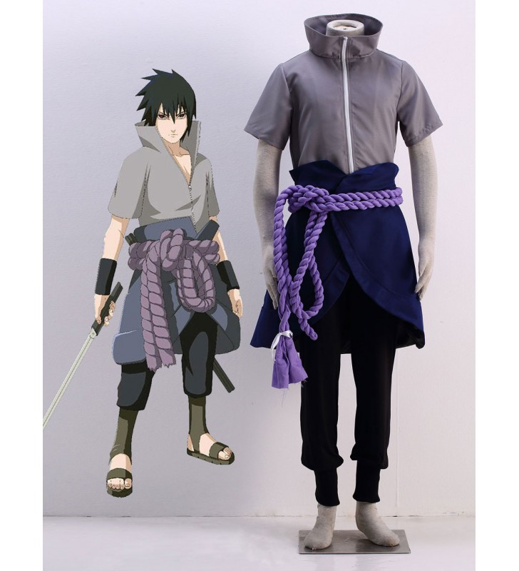Costume Carnevale 2023 Naruto Shippuden Uchiha Sasuke Costumi Cosplay Halloween