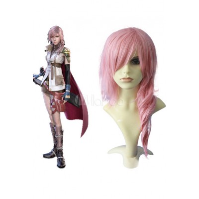 Parrucca cosplay Final Fantasy di Lightning da 70 cm