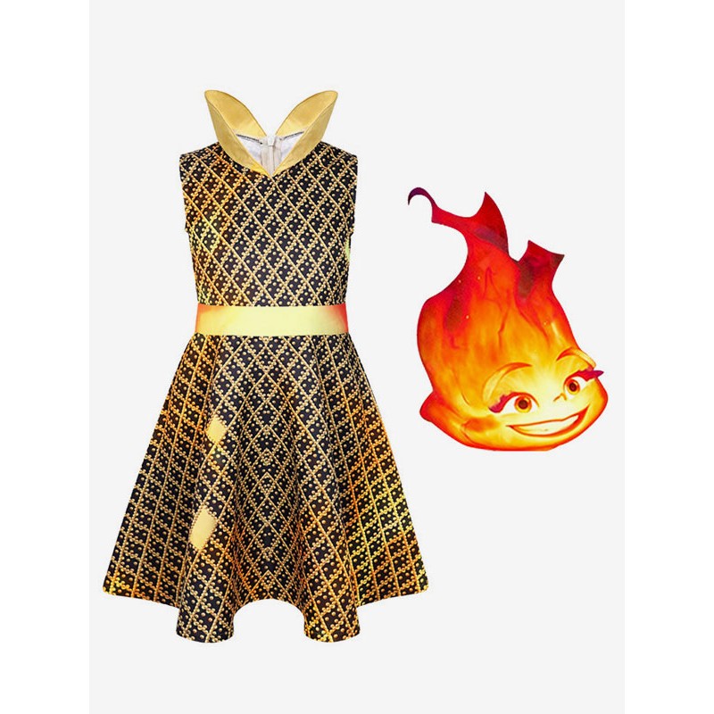 Elemental Film Cosplay Abito Cosplay Ember Lumen
