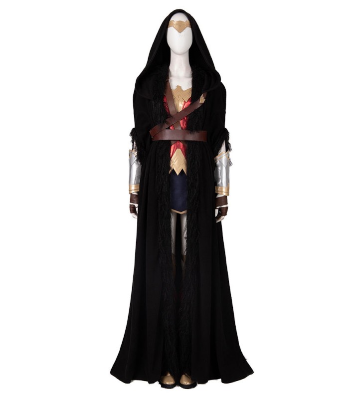 Wonder Woman 1984 Cosplay Gal Gadot Lycra Spandex Poncho Mantella Cosplay Carnevale Halloween