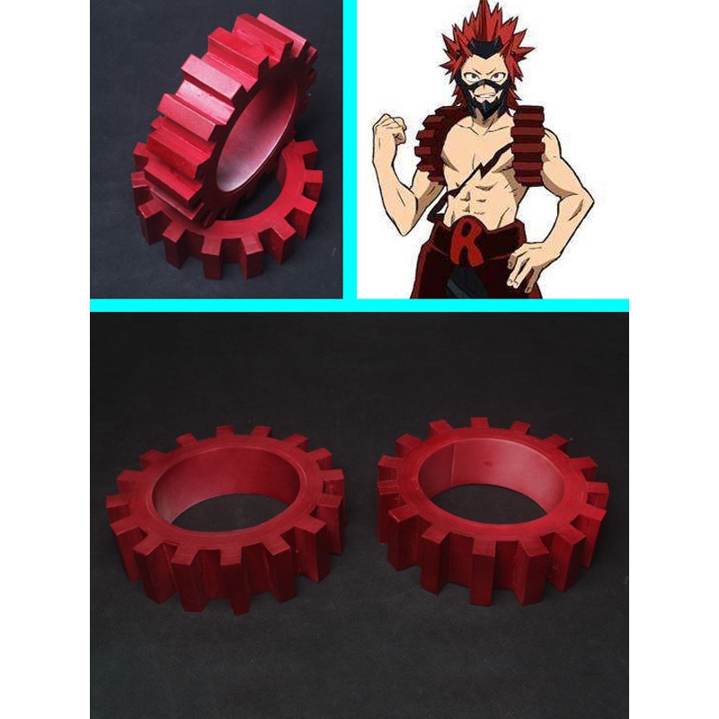 My Hero Academia Cosplay Kirishima Eijirou Red Pauldron Accessori Cosplay Carnevale Halloween