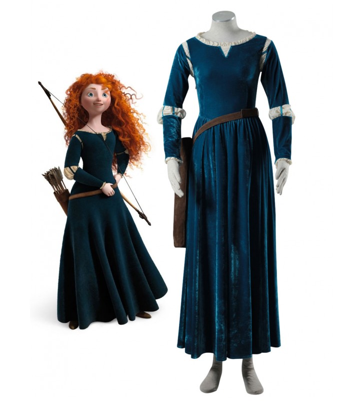 Costume Carnevale Coraggioso Merida Costumi Cosplay Halloween