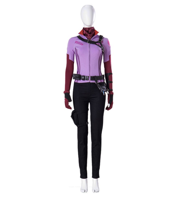 Marvel Hawkeye Kate Bishop Purple Set completo Costumi Cosplay Carnevale Halloween