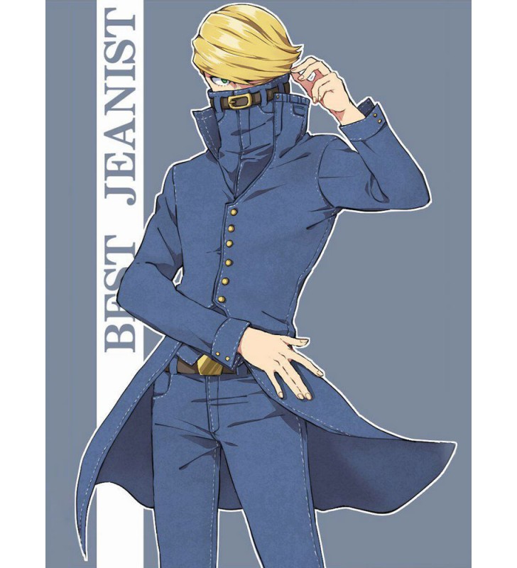 My Hero Academia Cosplay Miglior Jeanist Teal Polyester Top Pants Costumi Cosplay Halloween