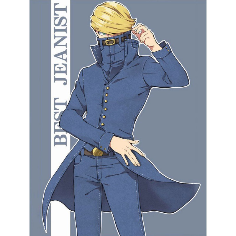 My Hero Academia Cosplay Miglior Jeanist Teal Polyester Top Pants Costumi Cosplay Halloween