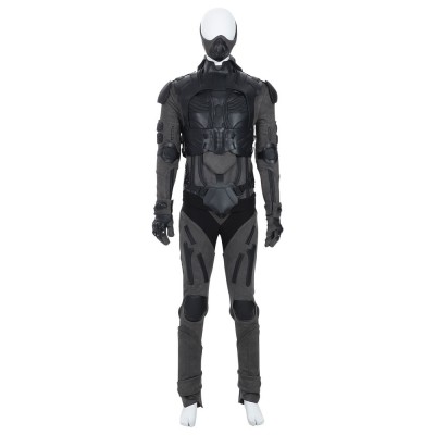 Dune Cosplay Costume Black Poliestere Tuta in poliestere 7 pezzi Drama Set completo Costumi Cosplay