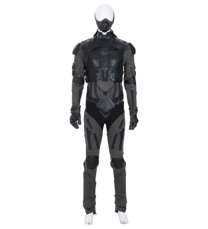 Dune Cosplay Costume Black Poliestere Tuta in poliestere 7 pezzi Drama Set completo Costumi Cosplay